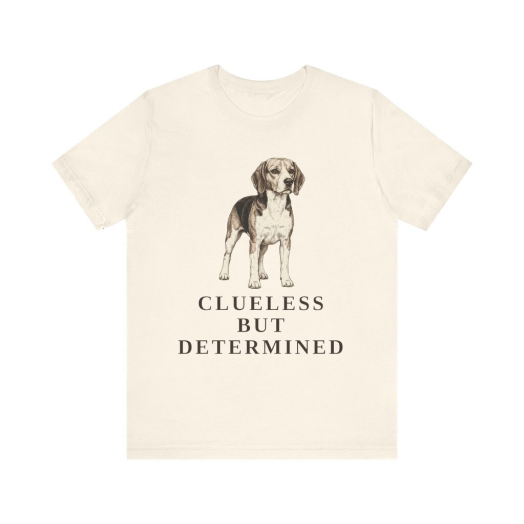 Beagle Humor Shirt, Vintage Dog Sketch Tee, Dog Humor Gift