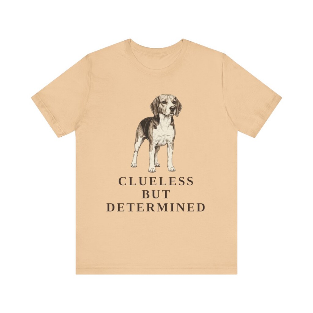 Beagle Humor Shirt, Vintage Dog Sketch Tee, Dog Humor Gift