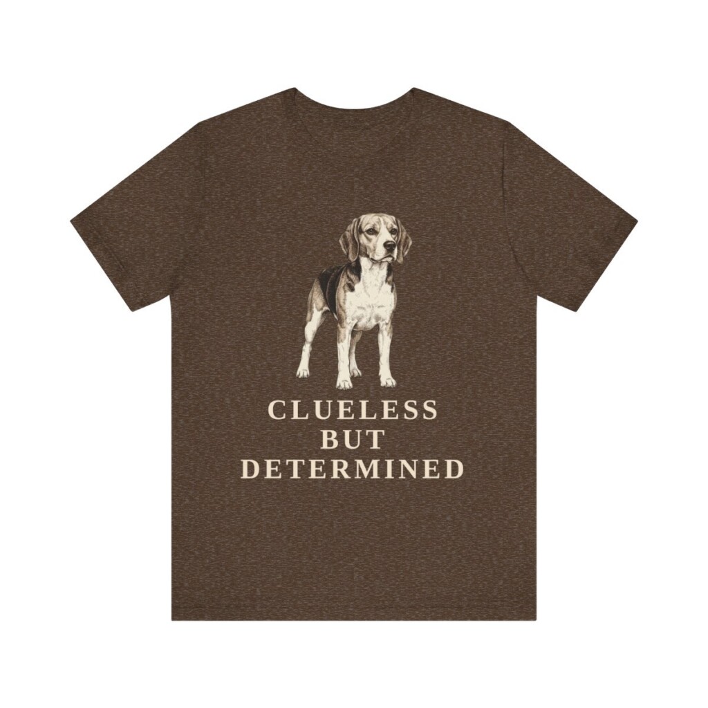 Beagle Humor Shirt, Vintage Dog Sketch Tee, Dog Humor Gift