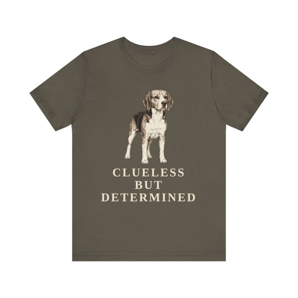 Beagle Humor Shirt, Vintage Dog Sketch Tee, Dog Humor Gift