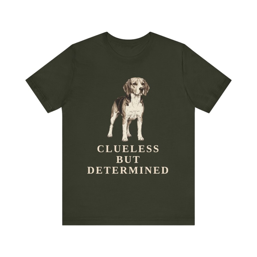 Beagle Humor Shirt, Vintage Dog Sketch Tee, Dog Humor Gift
