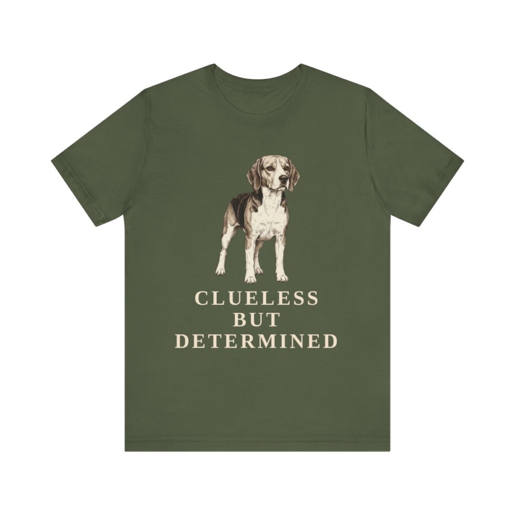 Beagle Humor Shirt, Vintage Dog Sketch Tee, Dog Humor Gift