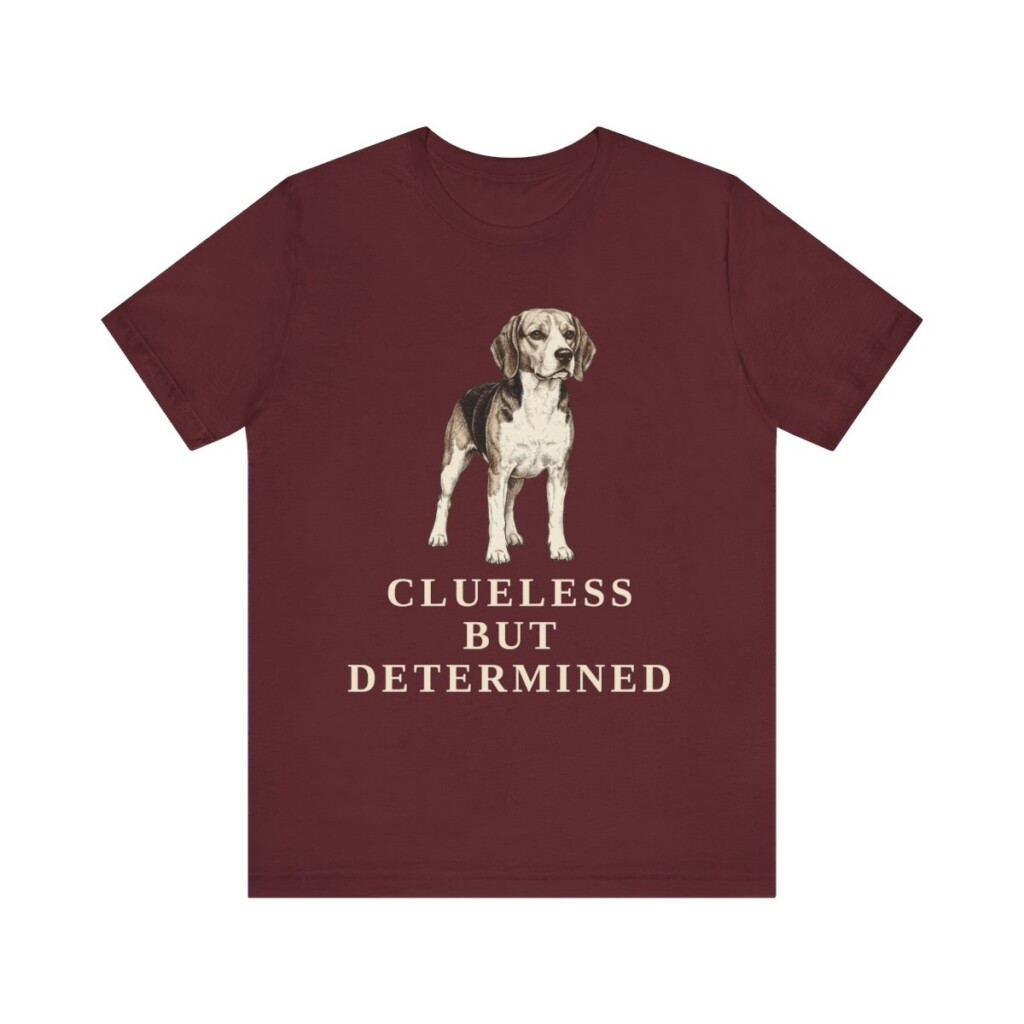 Beagle Humor Shirt, Vintage Dog Sketch Tee, Dog Humor Gift