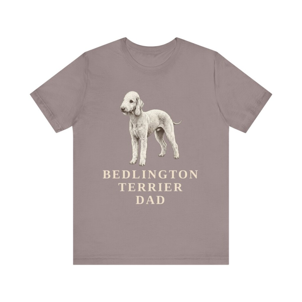 Bedlington Terrier Dad Shirt, Vintage Dog Sketch Tee, Dog Dad Gift Bedlington Terrier Dad Shirt, Vintage Dog Sketch Tee, Dog Dad Gift