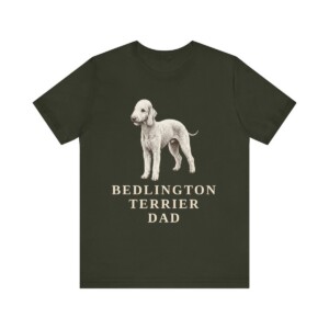 Bedlington Terrier Dad Shirt, Vintage Dog Sketch Tee, Dog Dad Gift