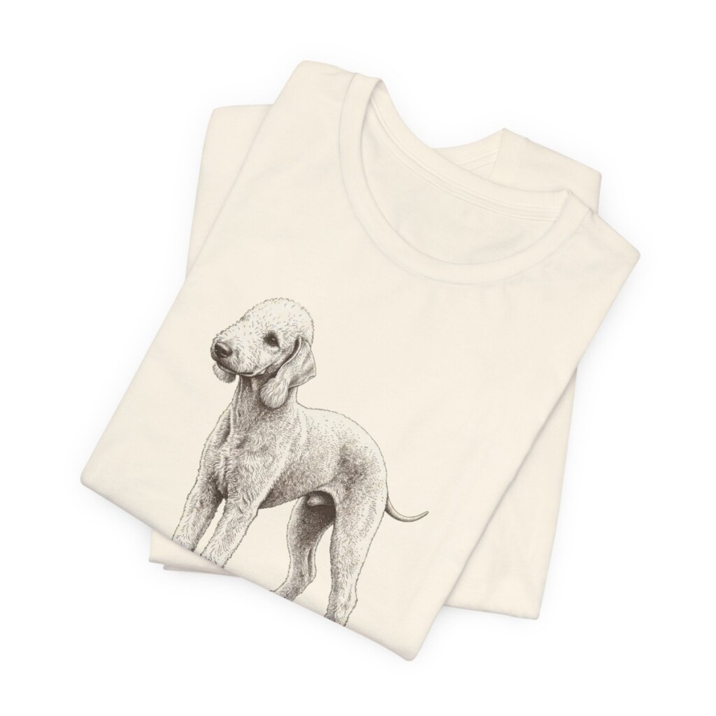 Bedlington Terrier Dad Shirt, Vintage Dog Sketch Tee, Dog Dad Gift Bedlington Terrier Dad Shirt, Vintage Dog Sketch Tee, Dog Dad Gift