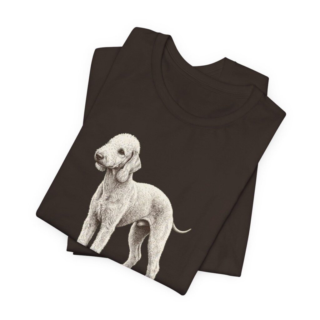 Bedlington Terrier Mom Shirt, Vintage Dog Sketch Tee, Dog Mom Gift