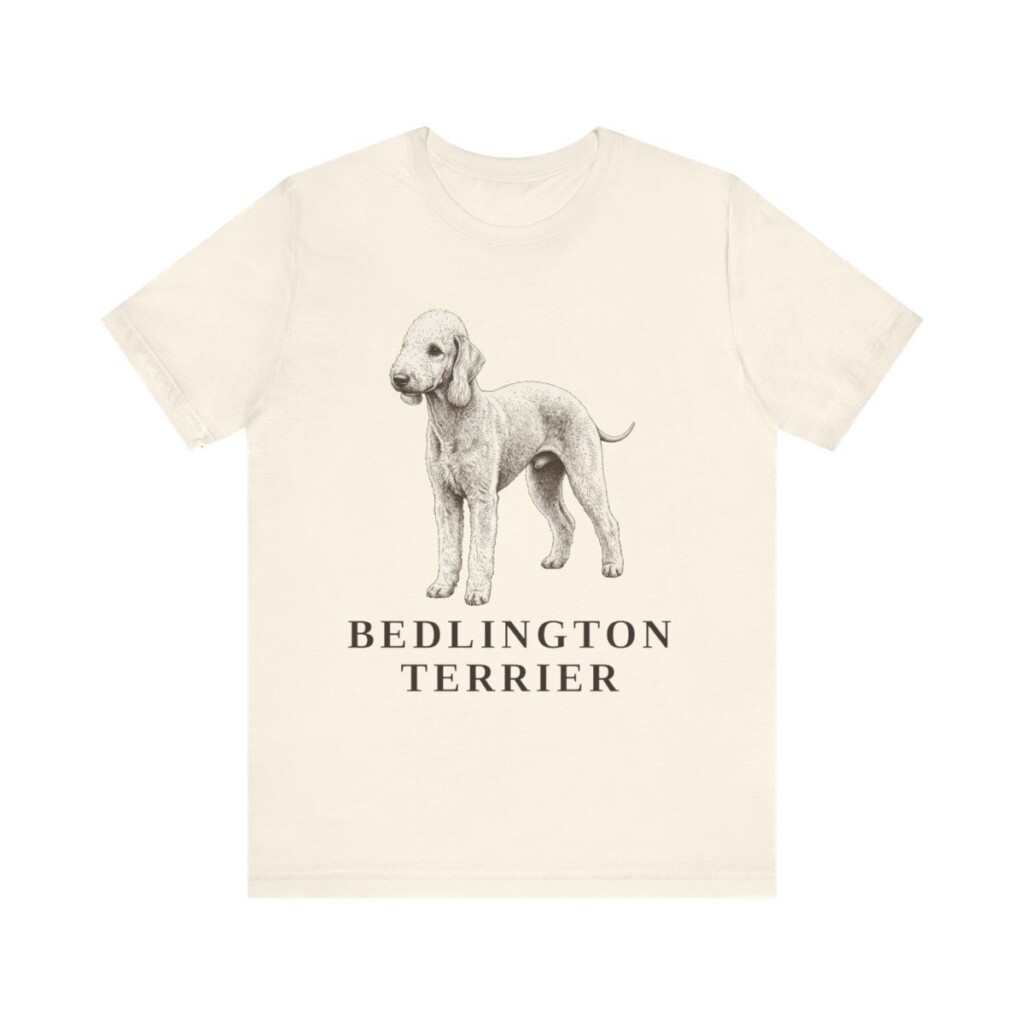 Bedlington Terrier Lover Shirt, Vintage Dog Sketch Tee, Dog Lover Gift Bedlington Terrier Lover Shirt, Vintage Dog Sketch Tee, Dog Lover Gift
