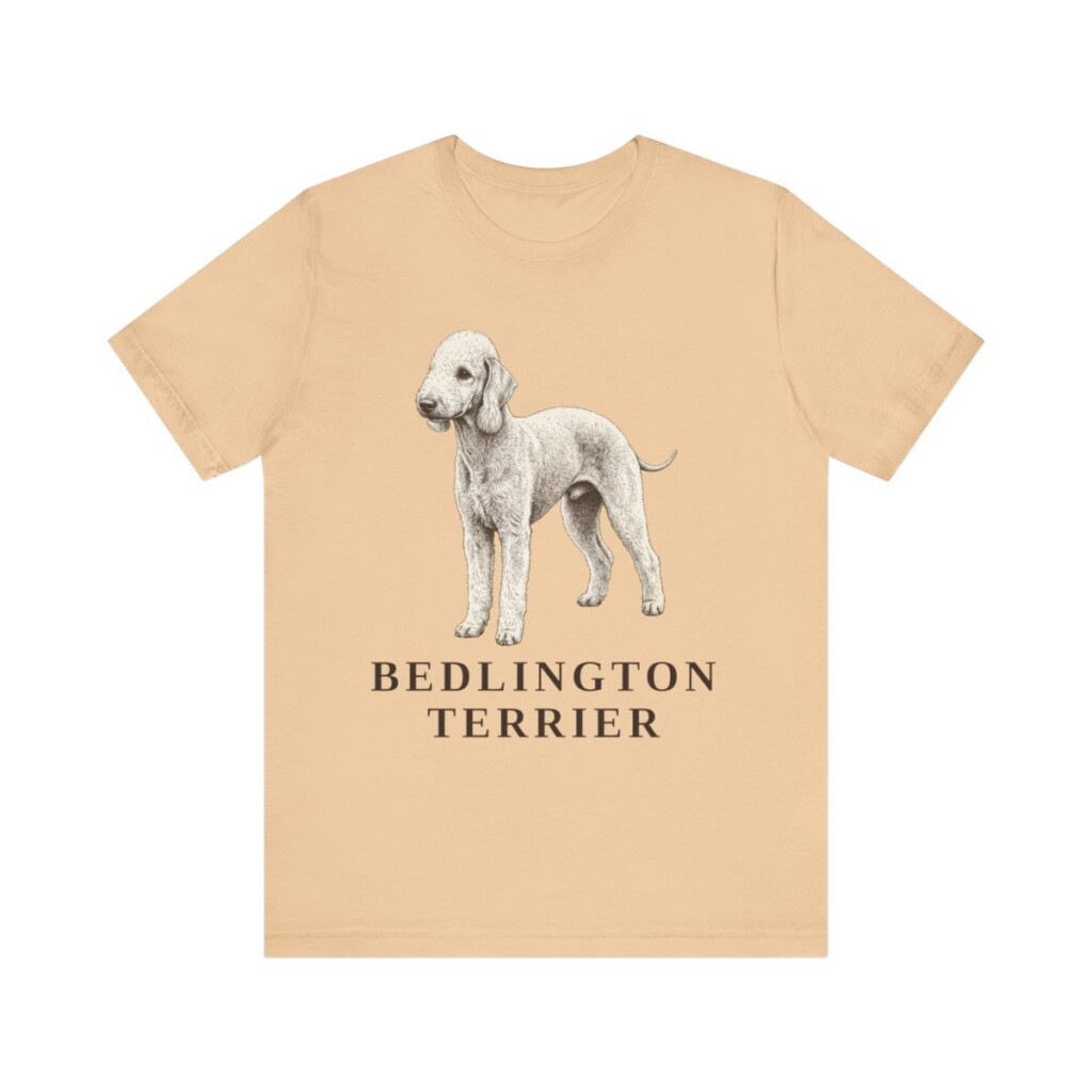 Bedlington Terrier Lover Shirt, Vintage Dog Sketch Tee, Dog Lover Gift Bedlington Terrier Lover Shirt, Vintage Dog Sketch Tee, Dog Lover Gift