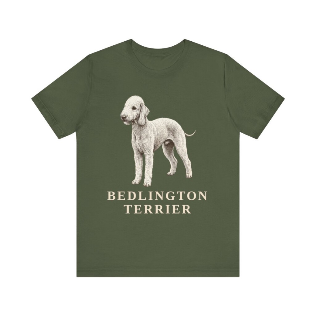 Bedlington Terrier Lover Shirt, Vintage Dog Sketch Tee, Dog Lover Gift Bedlington Terrier Lover Shirt, Vintage Dog Sketch Tee, Dog Lover Gift