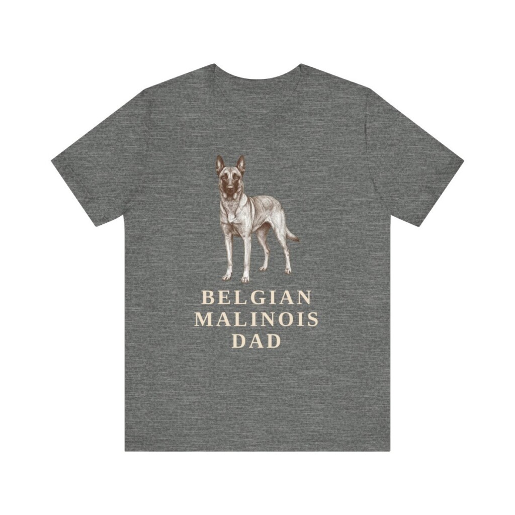 Belgian Malinois Dad Shirt, Vintage Dog Sketch Tee, Dog Dad Gift