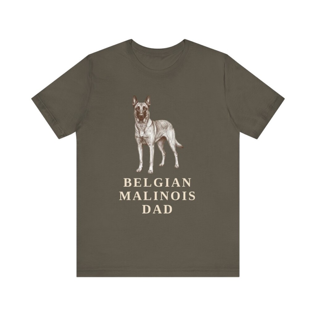 Belgian Malinois Dad Shirt, Vintage Dog Sketch Tee, Dog Dad Gift