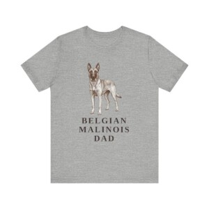 Belgian Malinois Dad Shirt, Vintage Dog Sketch Tee, Dog Dad Gift Belgian Malinois Dad Shirt, Vintage Dog Sketch Tee, Dog Dad Gift