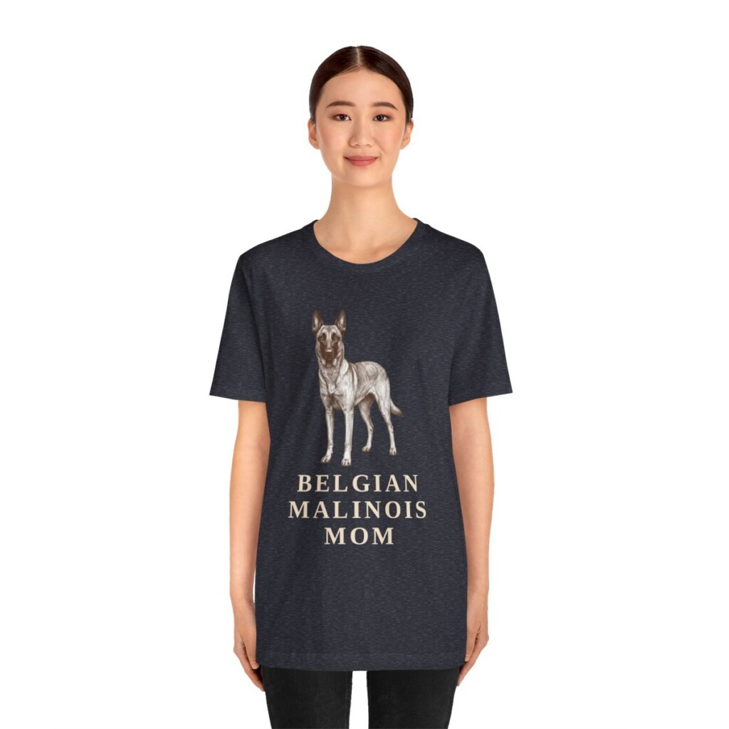 Belgian Malinois Mom Shirt, Vintage Dog Sketch Tee, Dog Mom Gift Belgian Malinois Mom Shirt, Vintage Dog Sketch Tee, Dog Mom Gift