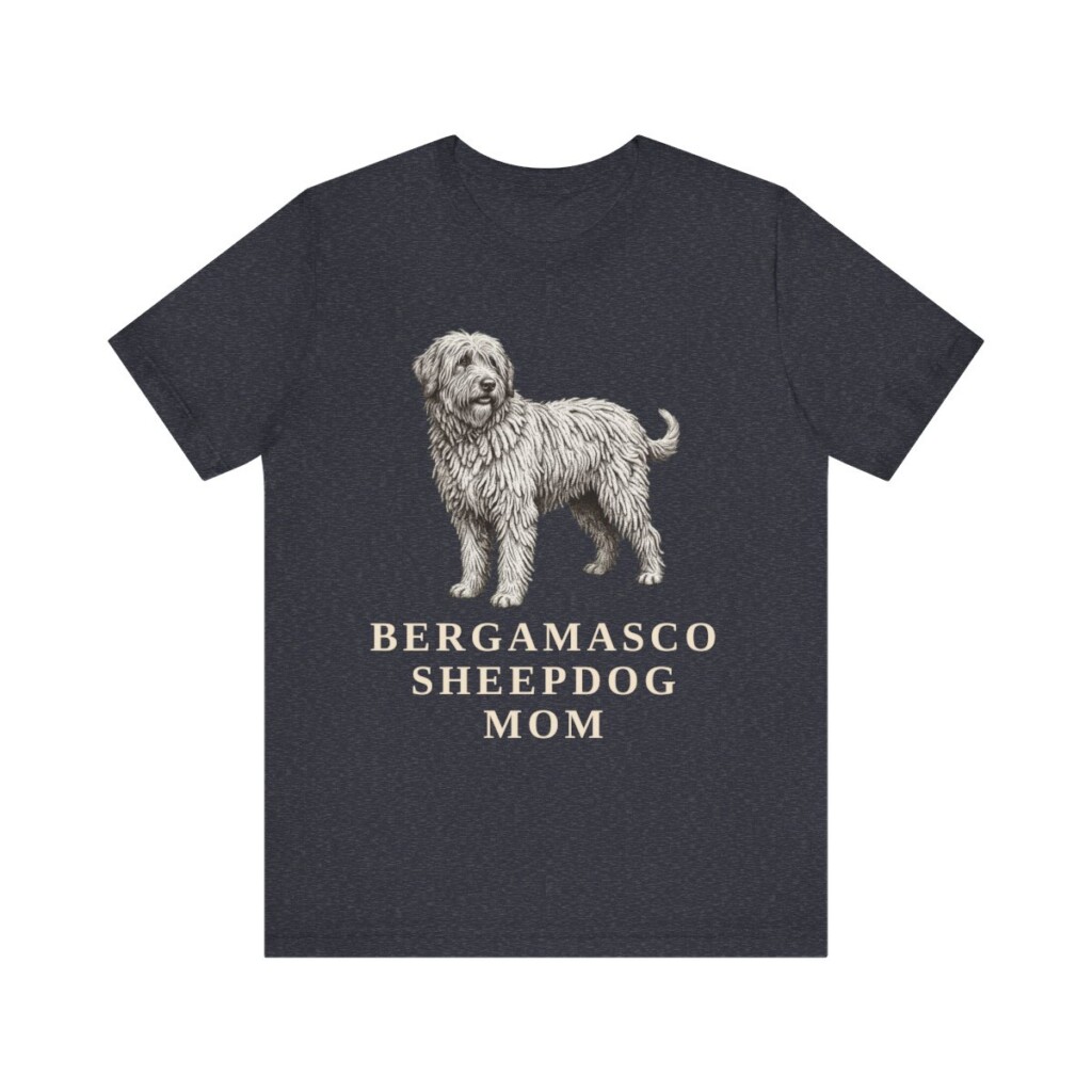 Bergamasco Sheepdog Mom Shirt, Vintage Dog Sketch Tee, Dog Mom Gift