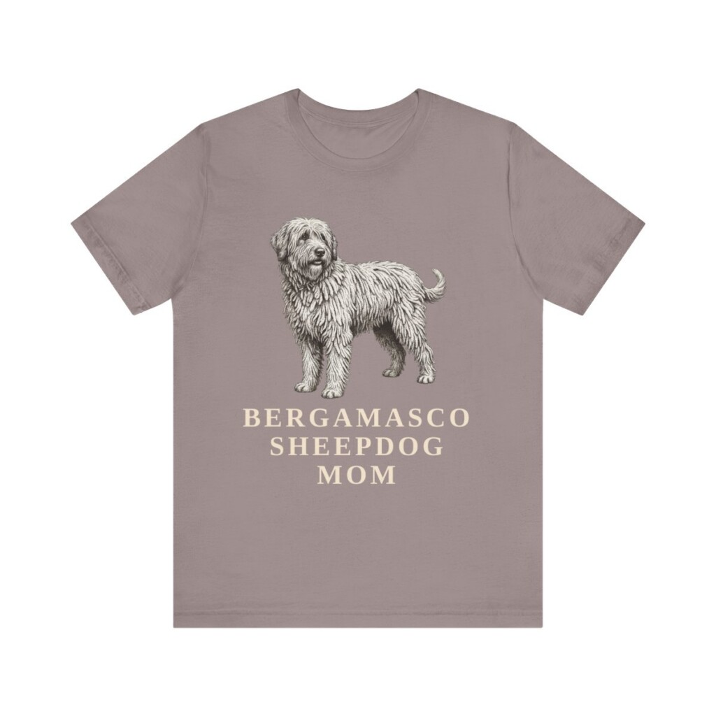 Bergamasco Sheepdog Mom Shirt, Vintage Dog Sketch Tee, Dog Mom Gift