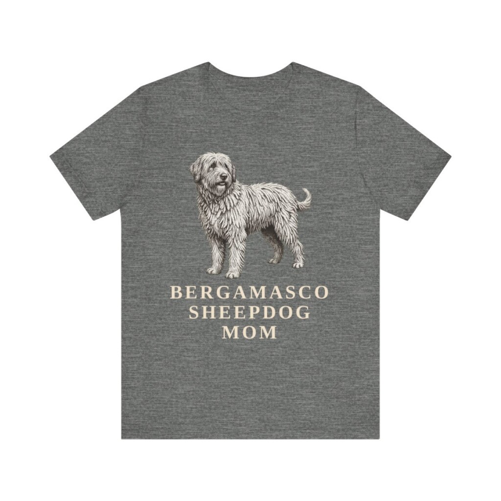 Bergamasco Sheepdog Mom Shirt, Vintage Dog Sketch Tee, Dog Mom Gift