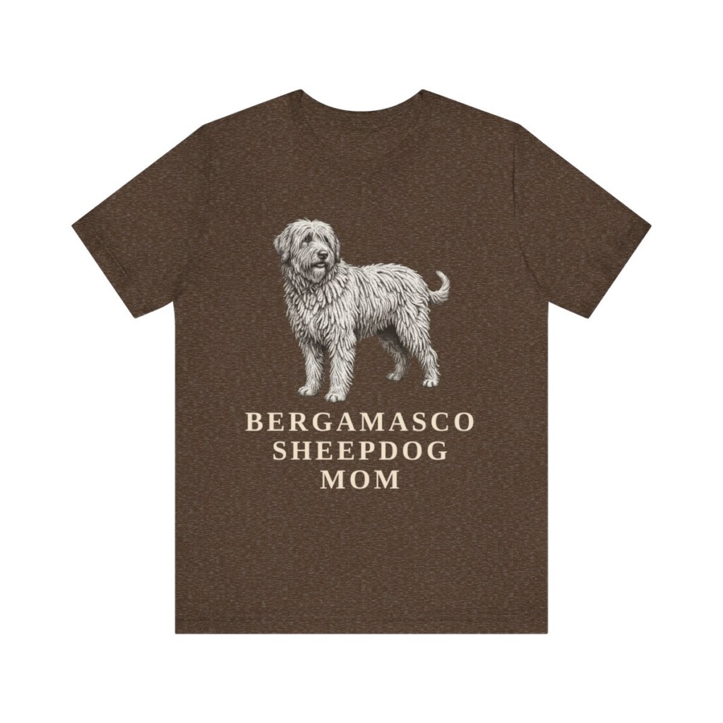 Bergamasco Sheepdog Mom Shirt, Vintage Dog Sketch Tee, Dog Mom Gift