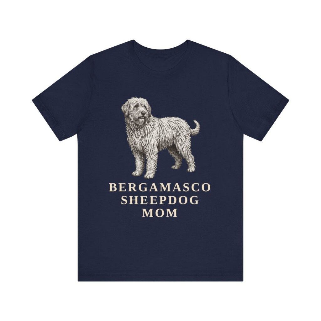 Bergamasco Sheepdog Mom Shirt, Vintage Dog Sketch Tee, Dog Mom Gift