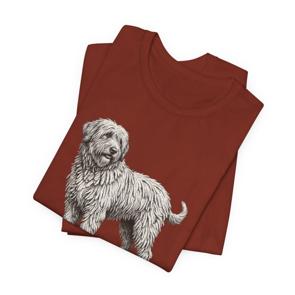 Bergamasco Sheepdog Mom Shirt, Vintage Dog Sketch Tee, Dog Mom Gift