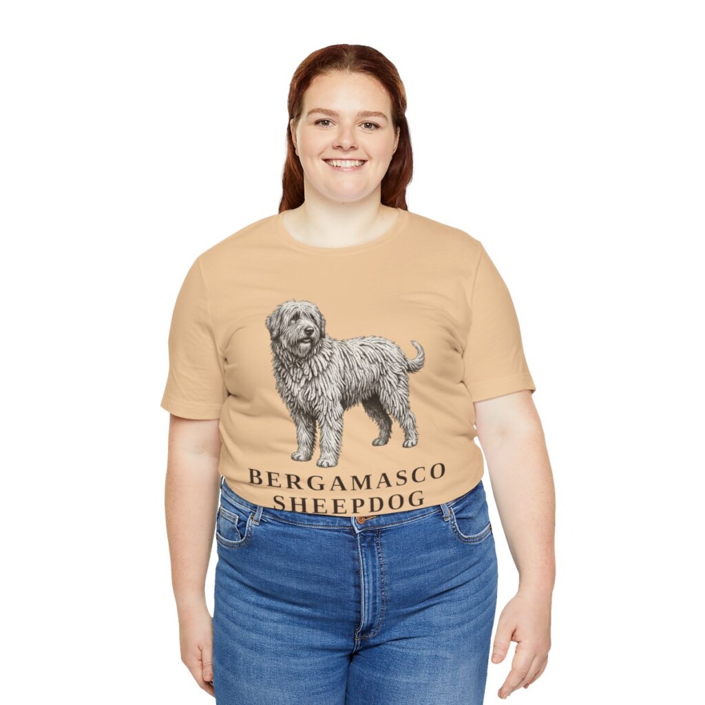 Bergamasco Sheepdog Mom Shirt, Vintage Dog Sketch Tee, Dog Mom Gift