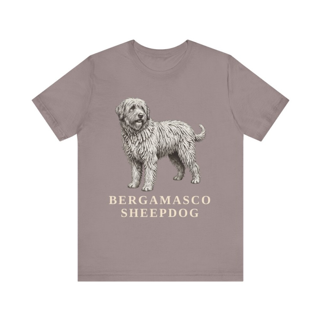 Bergamasco Sheepdog Lover Shirt, Vintage Dog Sketch Tee, Dog Lover Gift