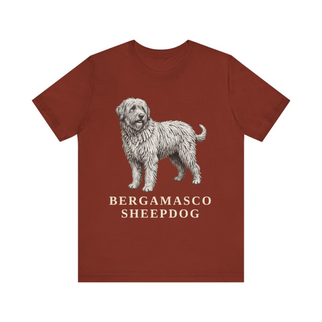 Bergamasco Sheepdog Lover Shirt, Vintage Dog Sketch Tee, Dog Lover Gift