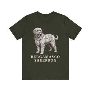 Bergamasco Sheepdog Lover Shirt, Vintage Dog Sketch Tee, Dog Lover Gift