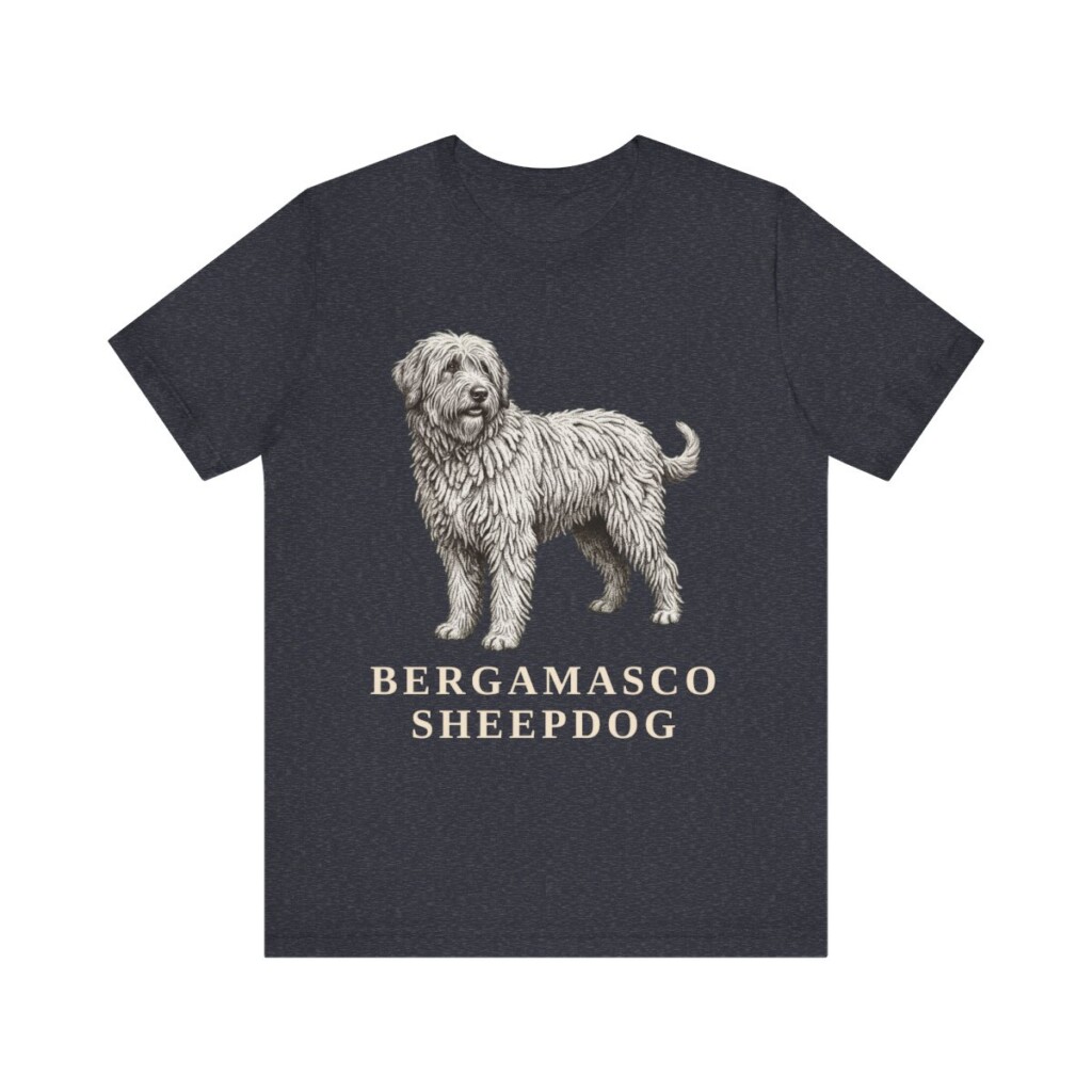 Bergamasco Sheepdog Lover Shirt, Vintage Dog Sketch Tee, Dog Lover Gift