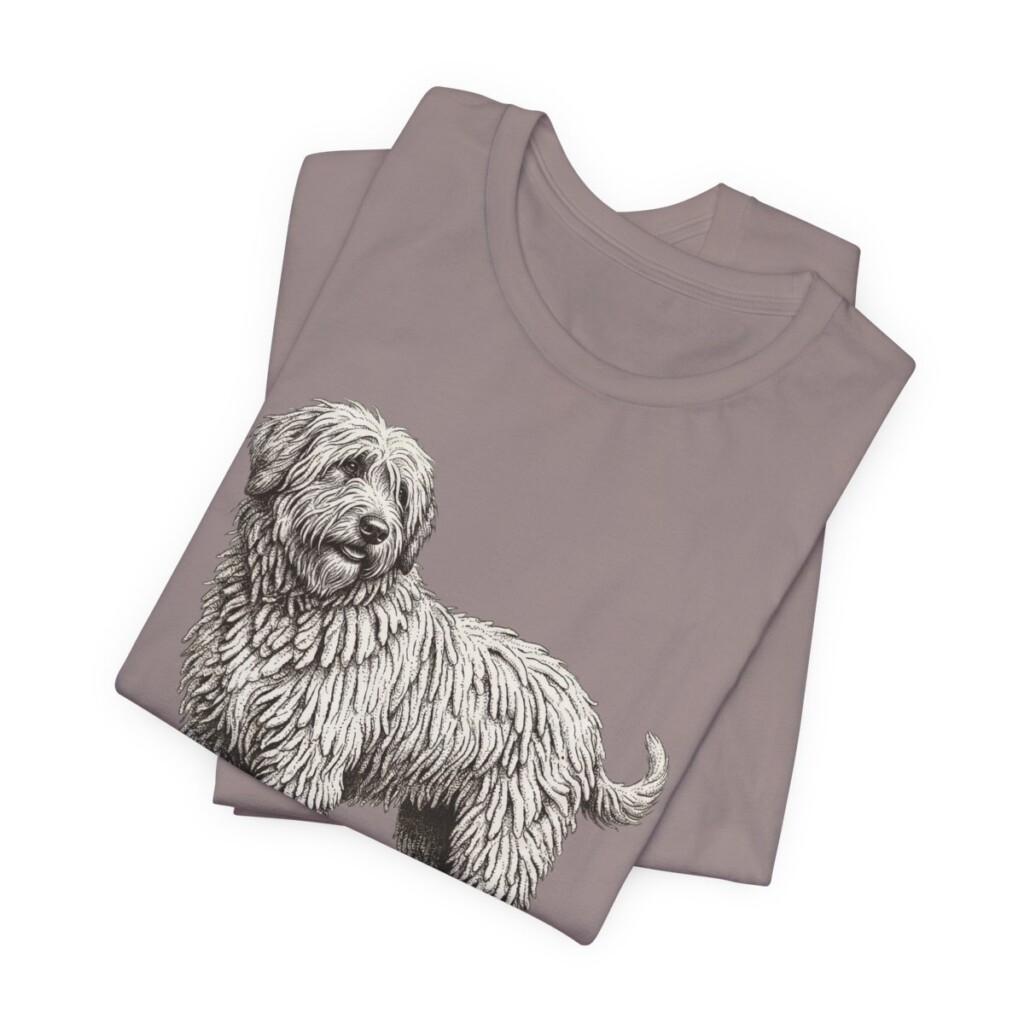 Bergamasco Sheepdog Lover Shirt, Vintage Dog Sketch Tee, Dog Lover Gift