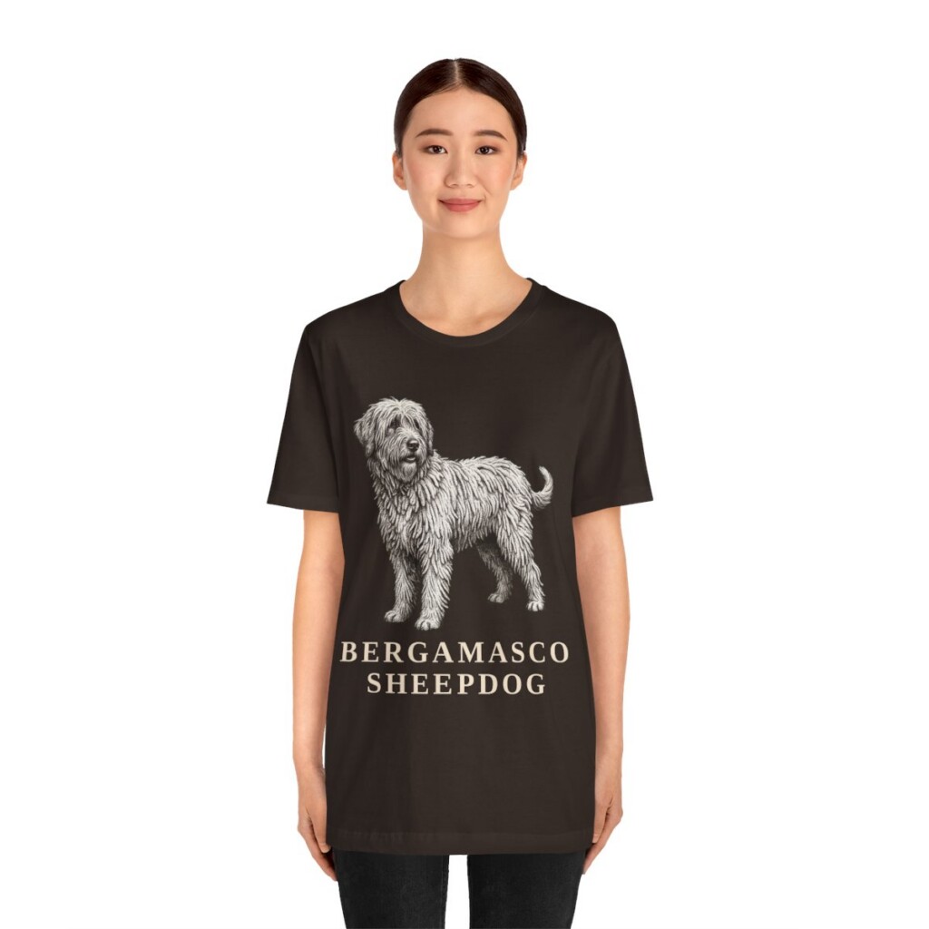 Bergamasco Sheepdog Lover Shirt, Vintage Dog Sketch Tee, Dog Lover Gift