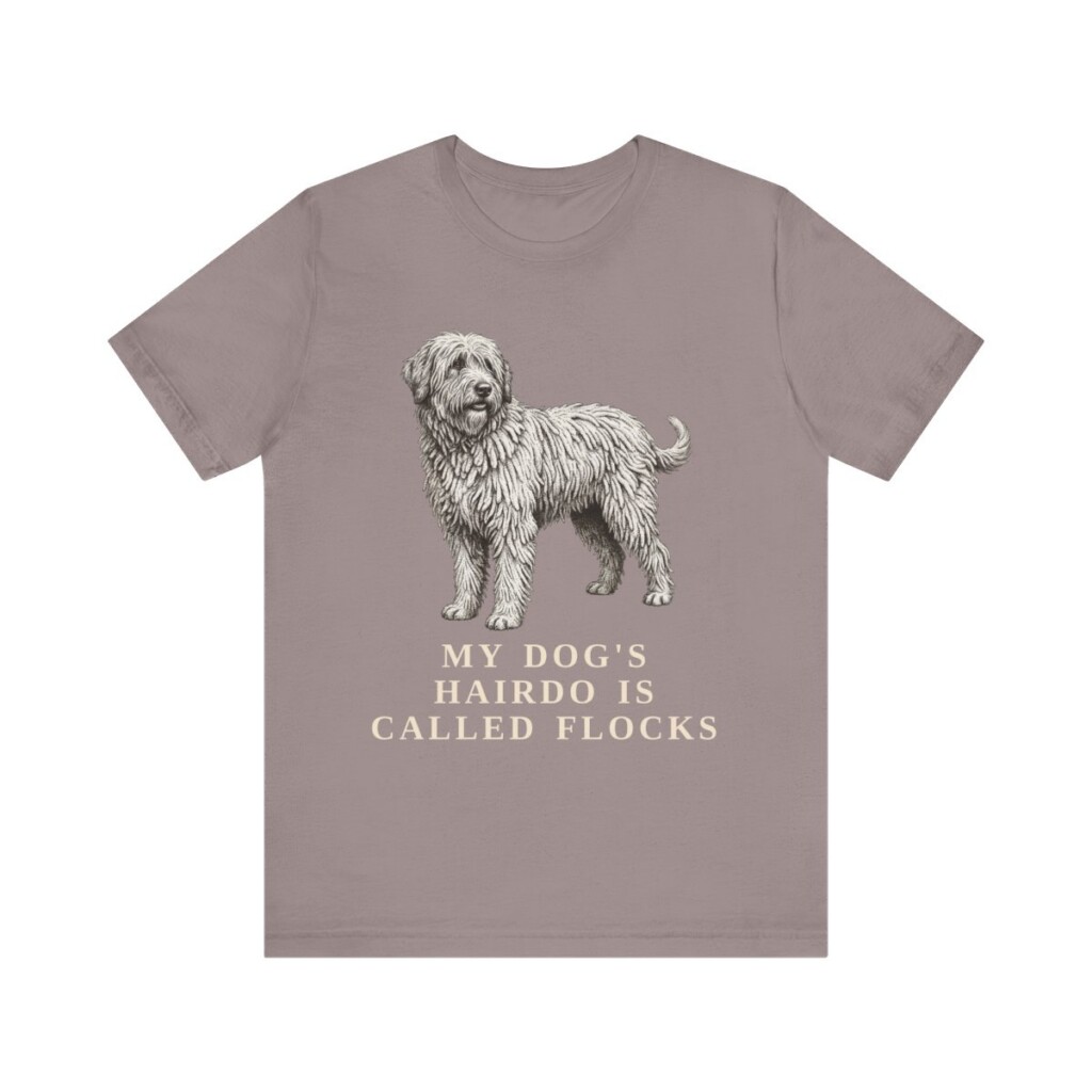 Bergamasco Sheepdog Humor Shirt, Vintage Dog Sketch Tee, Dog Humor Gift