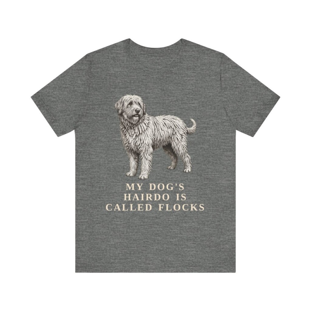 Bergamasco Sheepdog Humor Shirt, Vintage Dog Sketch Tee, Dog Humor Gift