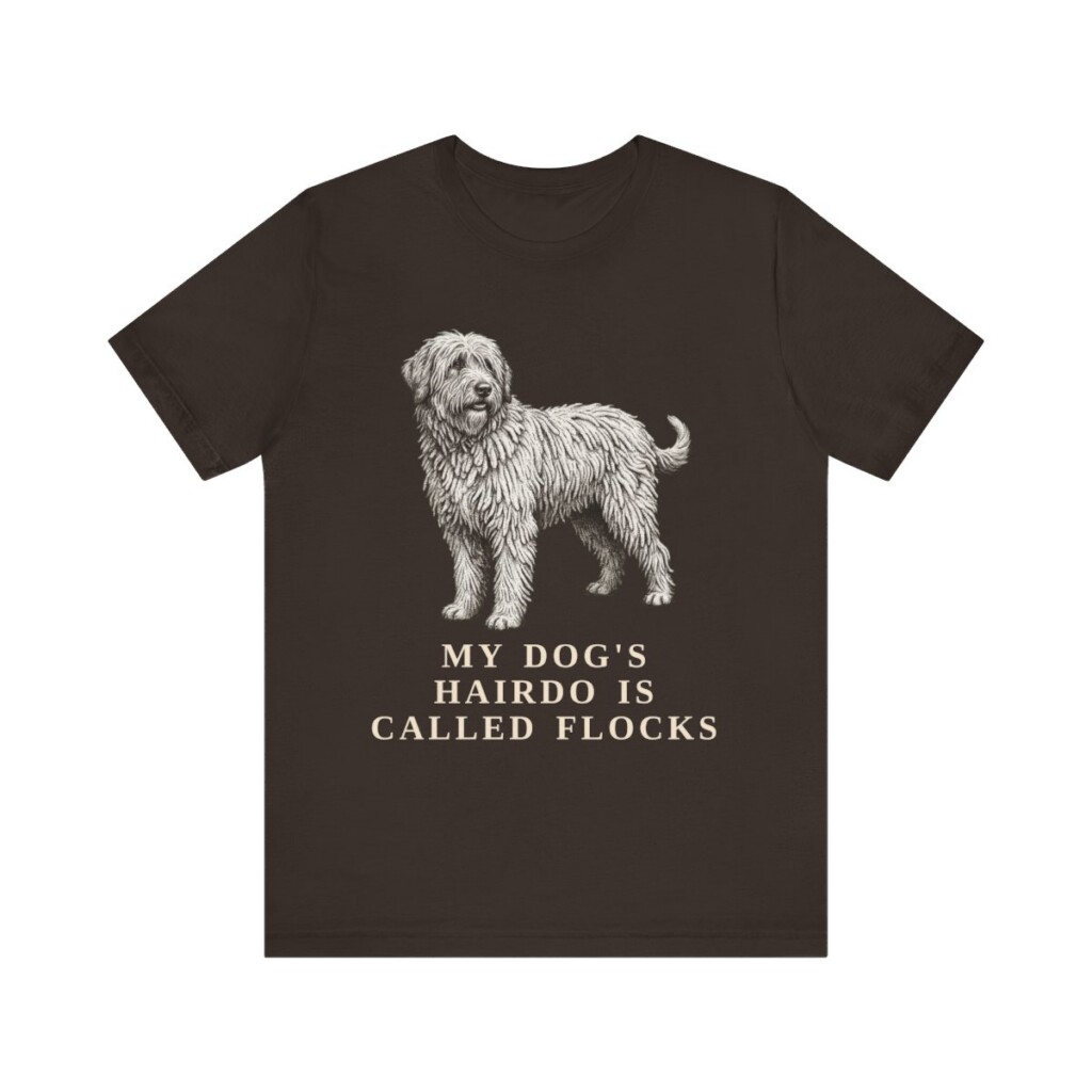 Bergamasco Sheepdog Humor Shirt, Vintage Dog Sketch Tee, Dog Humor Gift