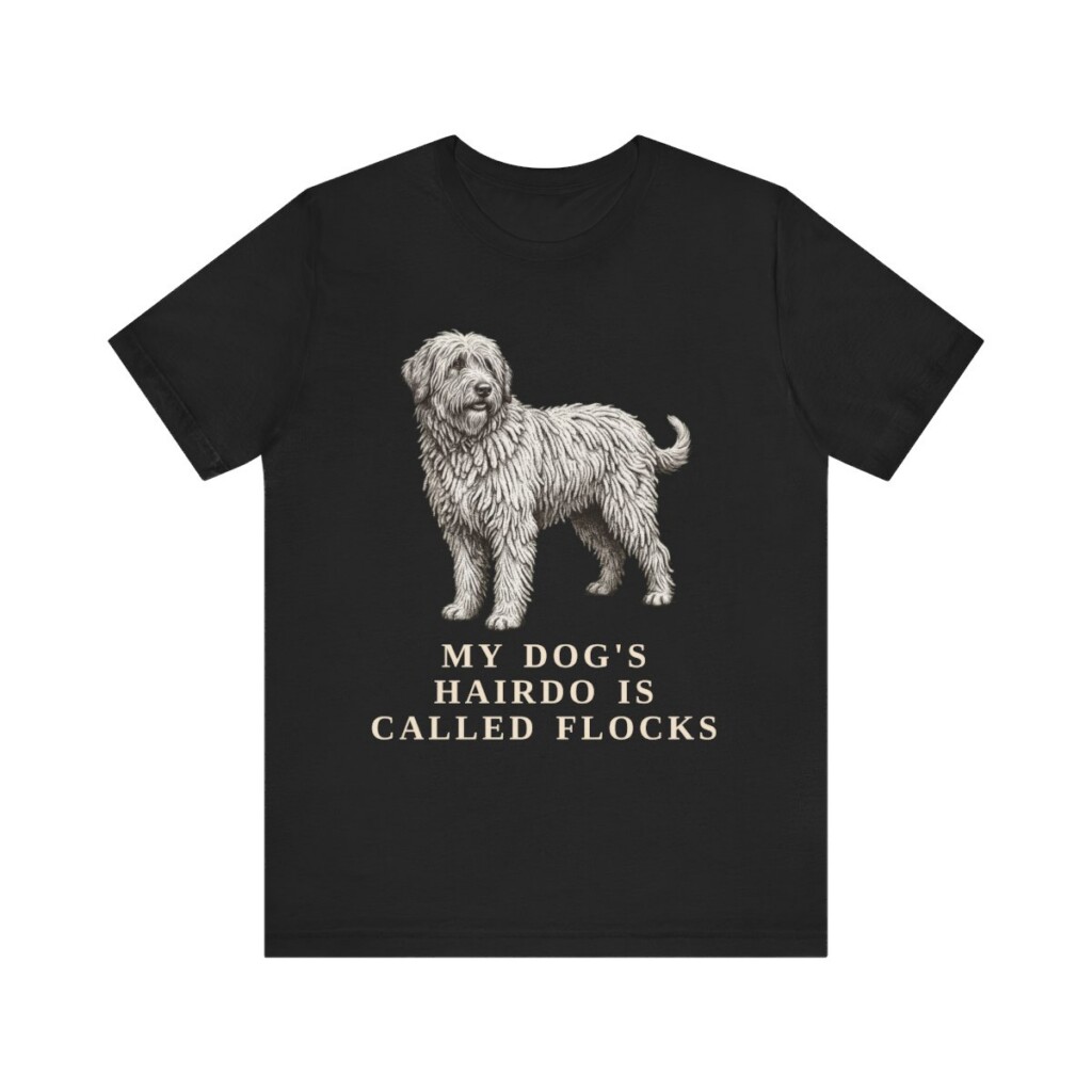 Bergamasco Sheepdog Humor Shirt, Vintage Dog Sketch Tee, Dog Humor Gift