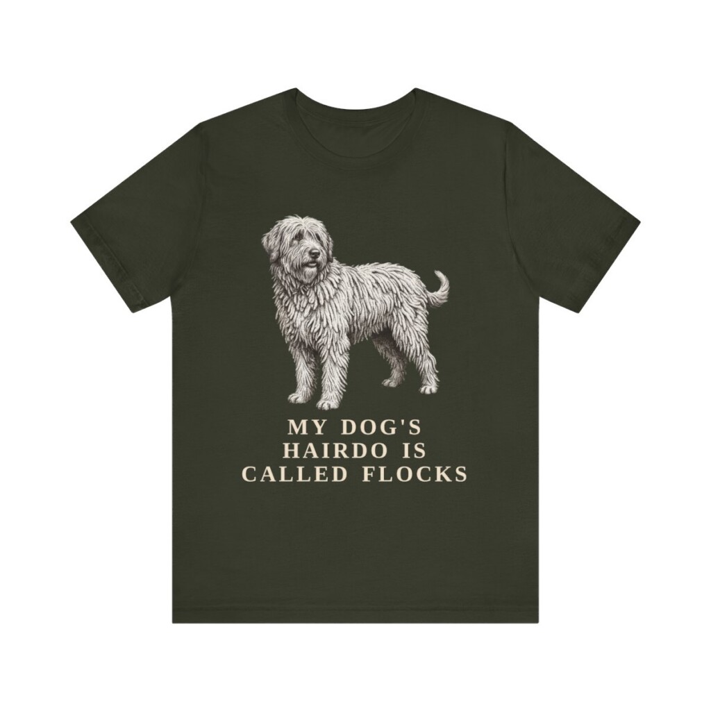 Bergamasco Sheepdog Humor Shirt, Vintage Dog Sketch Tee, Dog Humor Gift