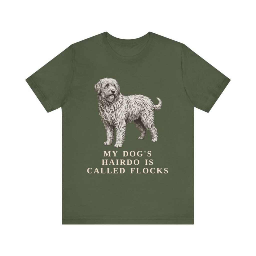 Bergamasco Sheepdog Humor Shirt, Vintage Dog Sketch Tee, Dog Humor Gift