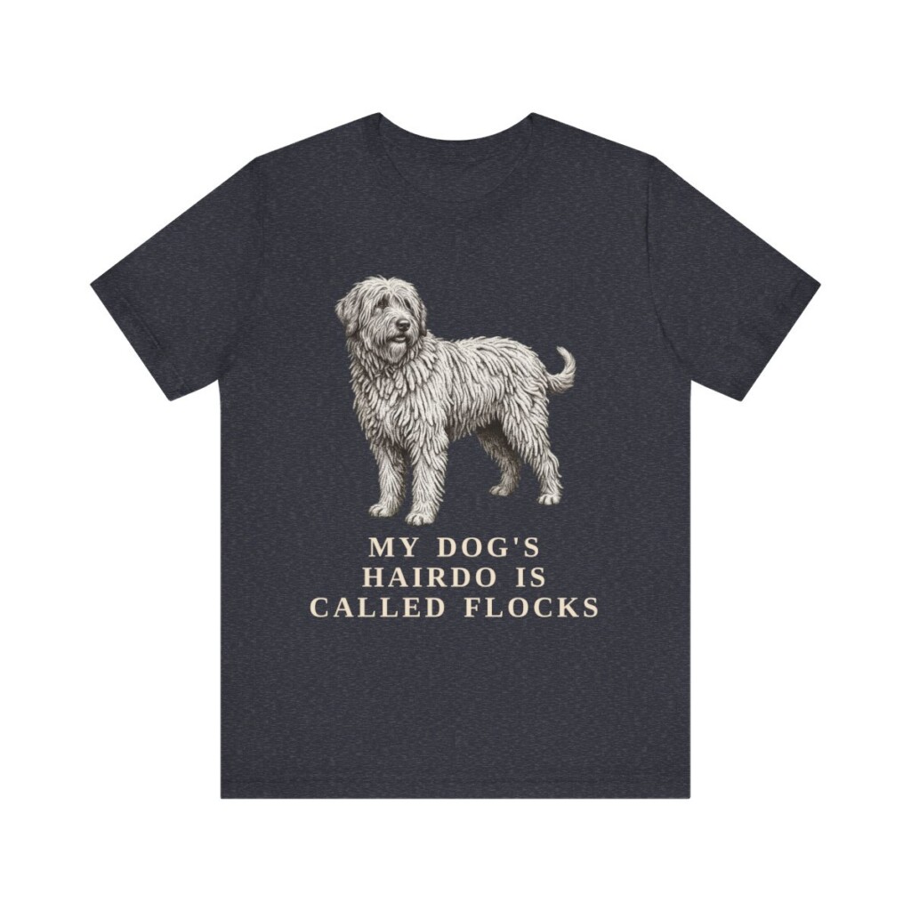 Bergamasco Sheepdog Humor Shirt, Vintage Dog Sketch Tee, Dog Humor Gift