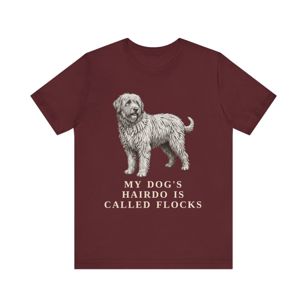 Bergamasco Sheepdog Humor Shirt, Vintage Dog Sketch Tee, Dog Humor Gift