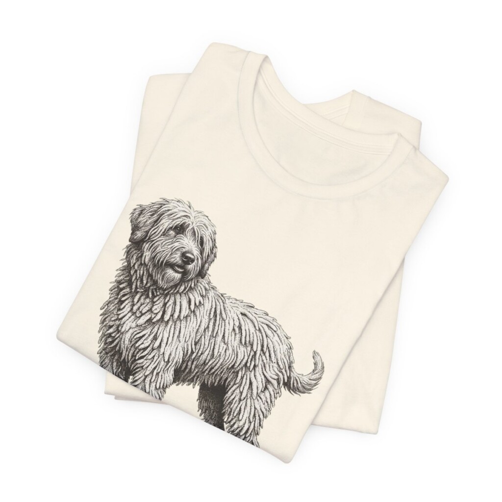 Bergamasco Sheepdog Humor Shirt, Vintage Dog Sketch Tee, Dog Humor Gift