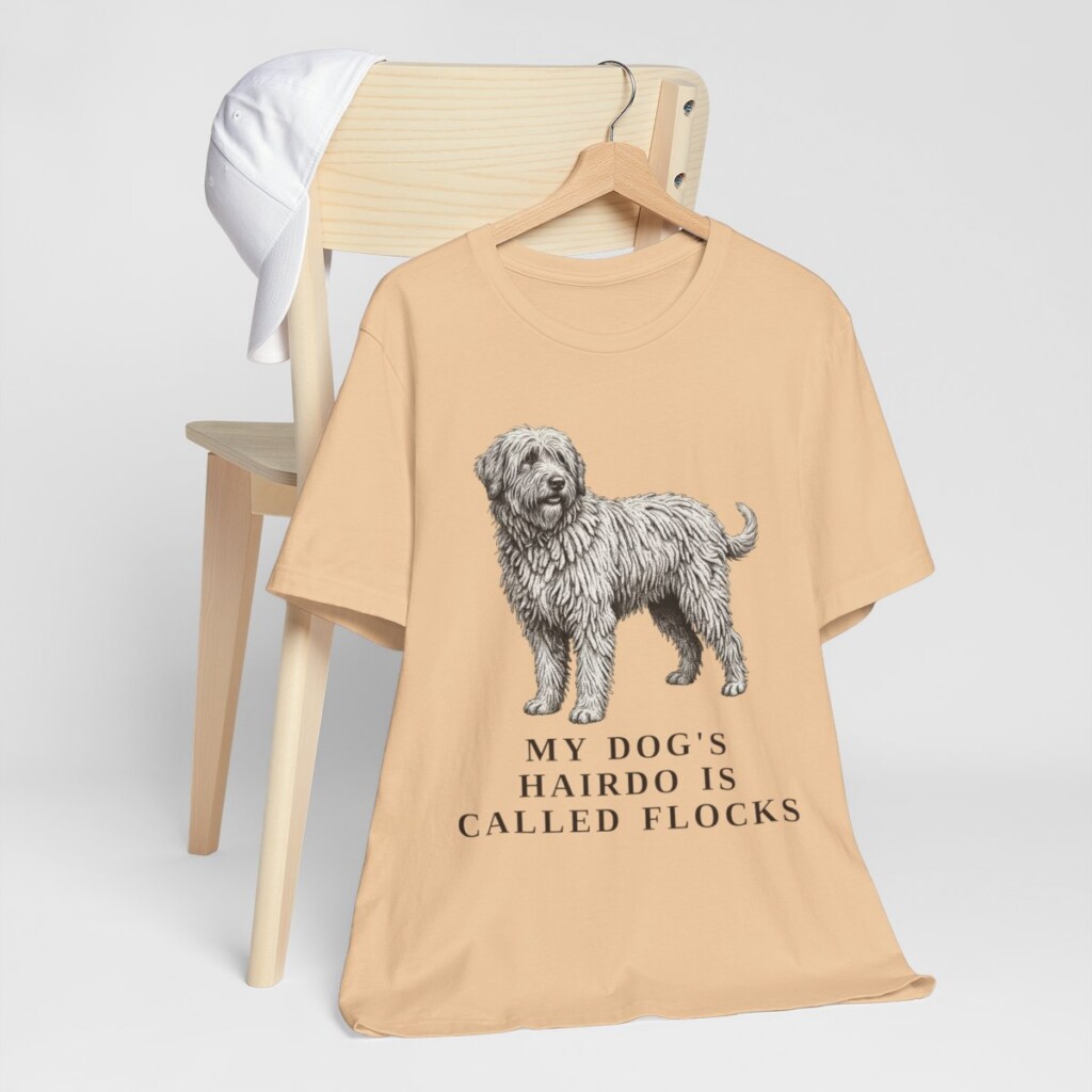 Bergamasco Sheepdog Humor Shirt, Vintage Dog Sketch Tee, Dog Humor Gift