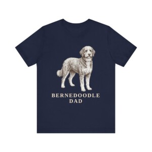 Bernedoodle Dad Shirt, Vintage Dog Sketch Tee, Dog Dad Gift