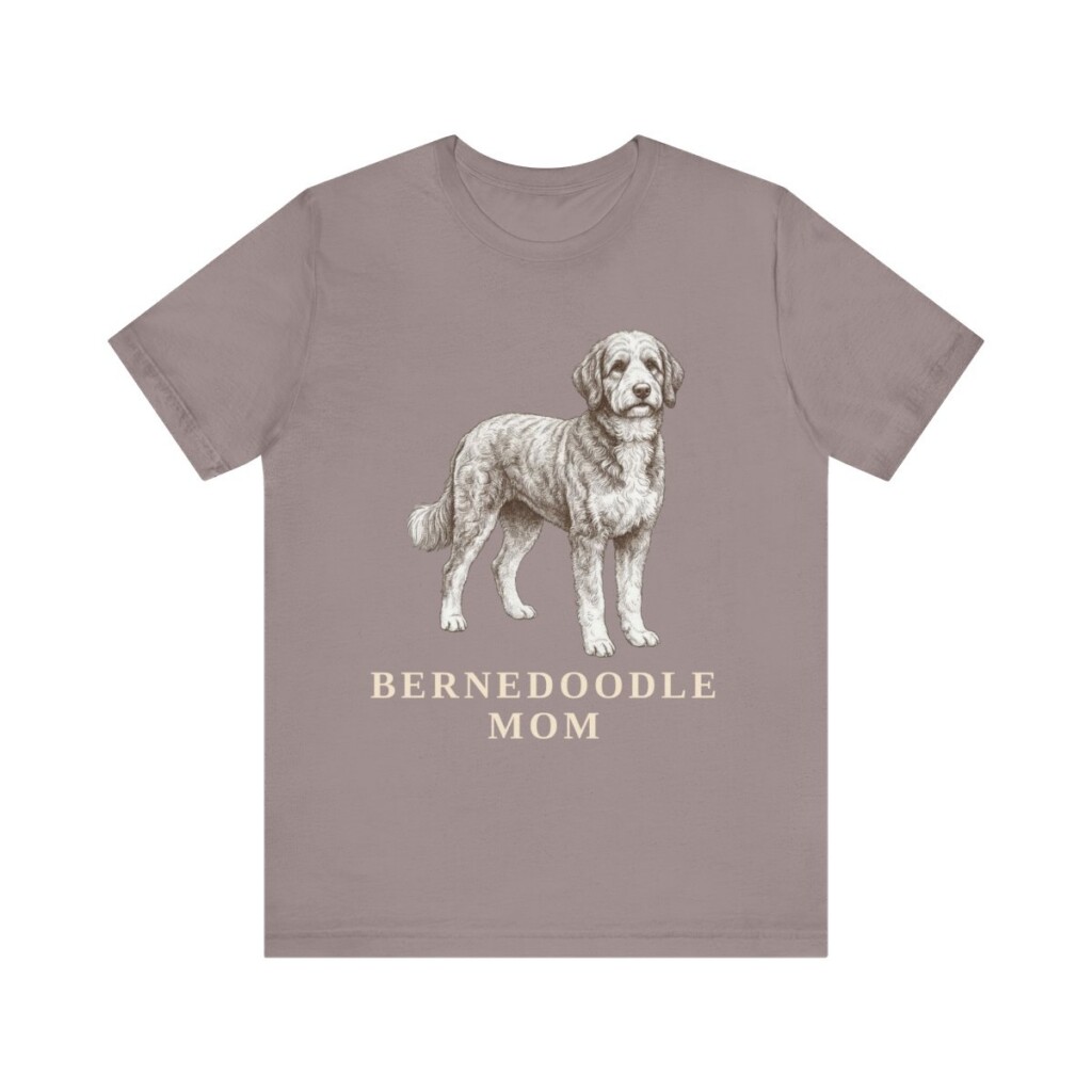 Bernedoodle Mom Shirt, Vintage Dog Sketch Tee, Dog Mom Gift