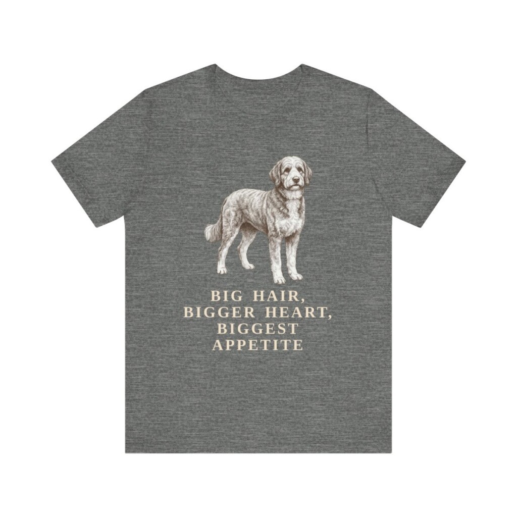 Bernedoodle Humor Shirt, Vintage Dog Sketch Tee, Dog Humor Gift