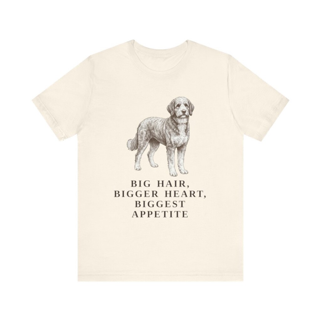 Bernedoodle Humor Shirt, Vintage Dog Sketch Tee, Dog Humor Gift