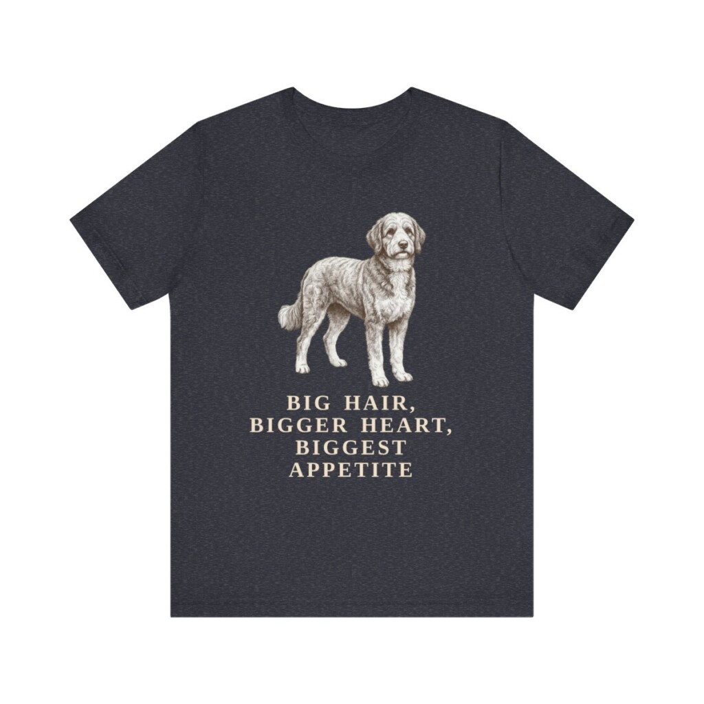 Bernedoodle Humor Shirt, Vintage Dog Sketch Tee, Dog Humor Gift