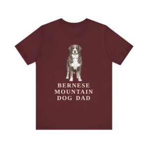 Bernese Mountain Dog Dad Shirt, Vintage Dog Sketch Tee, Dog Dad Gift