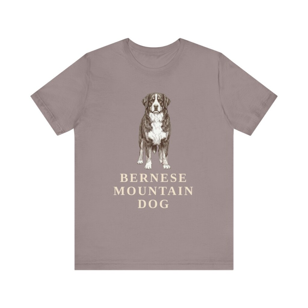 Bernese Mountain Dog Lover Shirt, Vintage Dog Sketch Tee, Dog Lover Gift