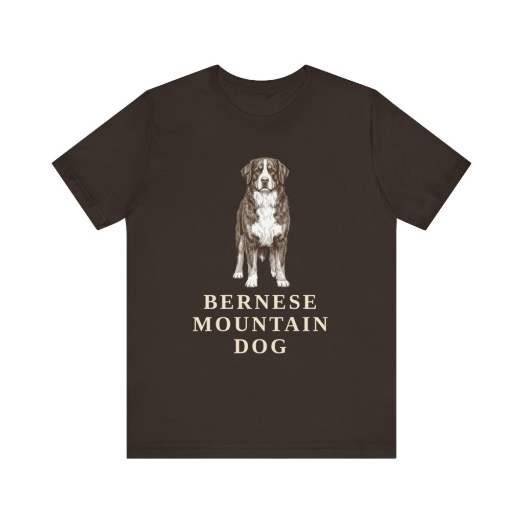Bernese Mountain Dog Lover Shirt, Vintage Dog Sketch Tee, Dog Lover Gift