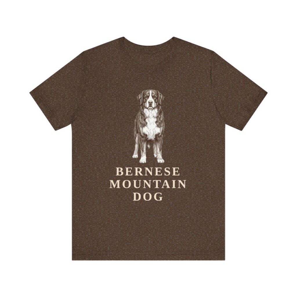 Bernese Mountain Dog Lover Shirt, Vintage Dog Sketch Tee, Dog Lover Gift